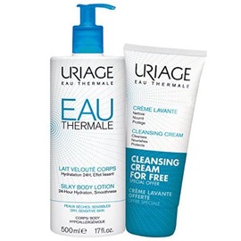 Uriage Eau Thermale Body Lotion and Cleansing Cream, 500 ml/200 ml