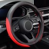 LABBYWAY Microfiber Leather Auto Car Steering Wheel Cover, Universal 15