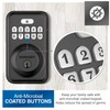 Embassy Door Lock Electronic Keyless Entry with Antimicrobial Illuminated Keypad
