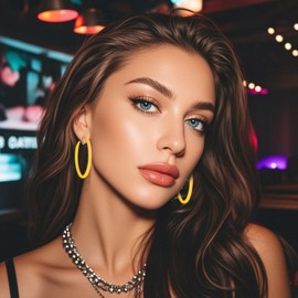 Clip On Hoop Earrings Acrylic Neon Statement Earrings Non Pierced Detachable Clip on Earrings 80s 90s Accessories for Women Retro 80s Outfit 90s Outfits Vintage Neon Party Jewelry