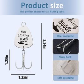 Funny Grandpa Fishing Retirement Gifts for Grandfather Pawpaw Papaw Fish Themed Gifts for Granddad Poppy Grandpa Fathers Day Presents for Father Dad Papa New Fishing Buddy Coming Soon Gift Fishhook