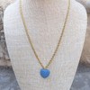 Omky Collar Piedra Volcánica | Difusor | Corazón (Blue)
