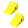 QWORK® Set of 2 wheel chocks, brake chocks for trailers,