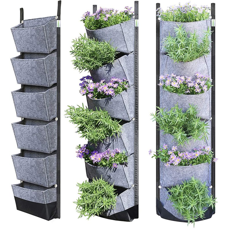 Vertical Planter Wall Mounted Planting Bag Outdoor Greening Container Garden