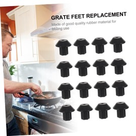 IWOWHERO 48PCS Rubber Feet for Gas Range Burner Grate Replacement Parts Durable Stove Burner Grate Feet Easy Installation No Tools Required Compatible with Various Gas Cooktops