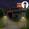 FUDESY Outdoor Post Lights, Electric Exterior Lamp Post Light Fixture