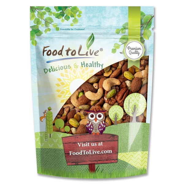 Food to Live Premium Four Nuts Mix, 1.5 Pounds –