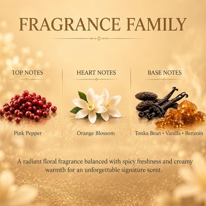 Go Chic Gold Perfume for Women, 0.85oz / 25ml, Oriental