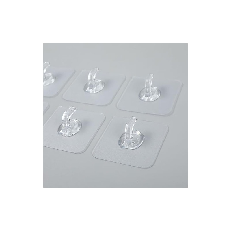 Adhesive Hooks - Strong Self-Adhesive Hooks, Stable Load-Bearing, Suitable for