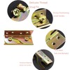No-Mortise Bed Rail Fittings, 8 Packs Bed Rail Brackets Bed