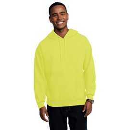 Fruit of the Loom Men's Eversoft Fleece Sweatshirts & Hoodies, Pullover-Safety Green, Large