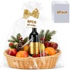 QOIUSO 6Pack Large Cellophane Basket Bags 35x45 Inch – Jumbo