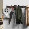 VAEHOLD Black Hat and Coat Wall Mount Rack - 3