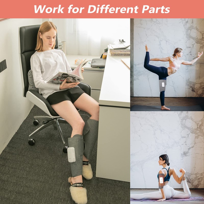 Wireless Leg Massager, HOLDPEAK Leg and Calf Massager with Heat