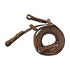 Stübben Rubber Reins Slimline 1/2 Inch with Bridle Hook Ebony