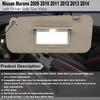 CRAZYPARTS Left Driver Side Sun Visor Compatible with Nissan Murano