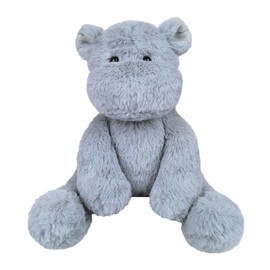 Doindute Gray Plush Hippo Stuffed Animal Toy, Soft Cuddly Plushie Hugger Toy for Boys & Girls, Birthday Gifts for Kids or Girlfriend, 12"