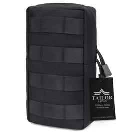 TAILOR JAPAN Tactical Pouch, Military Pouch, Survival Game Pouch, Military Bag, Outdoor, Smartphone, Small Items, For Airsoft Games, Mall Compatible (Black)