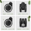Vivikivi Luggage Replacement Wheels, 2 Pcs Universal Suitcase Double-Row Wheels