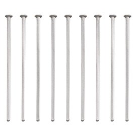 Craftdady 500Pcs Stainless Steel Flat Head Pins 25mm Metal Wire Needle Pins 1 Inch for Earring Pendant Jewelry Necklace Bracelet Making