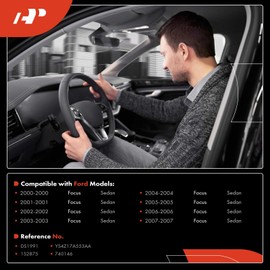 A-Premium - Conjunto de interruptor de limpiaparabrisas y arandela compatible con Ford Focus 2000 2001 2002 2003 2004 2005 2006 2007 Sedan