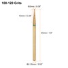 sourcing map 8pcs 100-120 Grits Diamond Grinding Bit 2mm Tapered