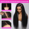 22 Inch Straight Glueless Pre Plucked Pre Cut 7X5 HD