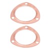 2pcs 3inch Copper Header Exhaust Collector Gaskets Reusable for SBC