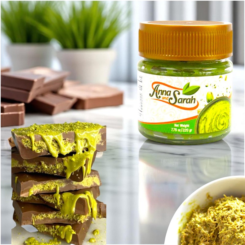 Pistachio Butter Spreadable Cream with Kataifi (Kadayif) Set 7.75 oz