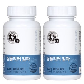 Simply Flicker Alpha Eel 20x Male Vitality Arginine Night Gate Black Maca Black Garlic Zinc, 120g, 2 Pieces / 심플리커 알파 장어20배 남성활력 아르기닌 야관문 블랙마카 흑마늘 아연, 120g, 2개