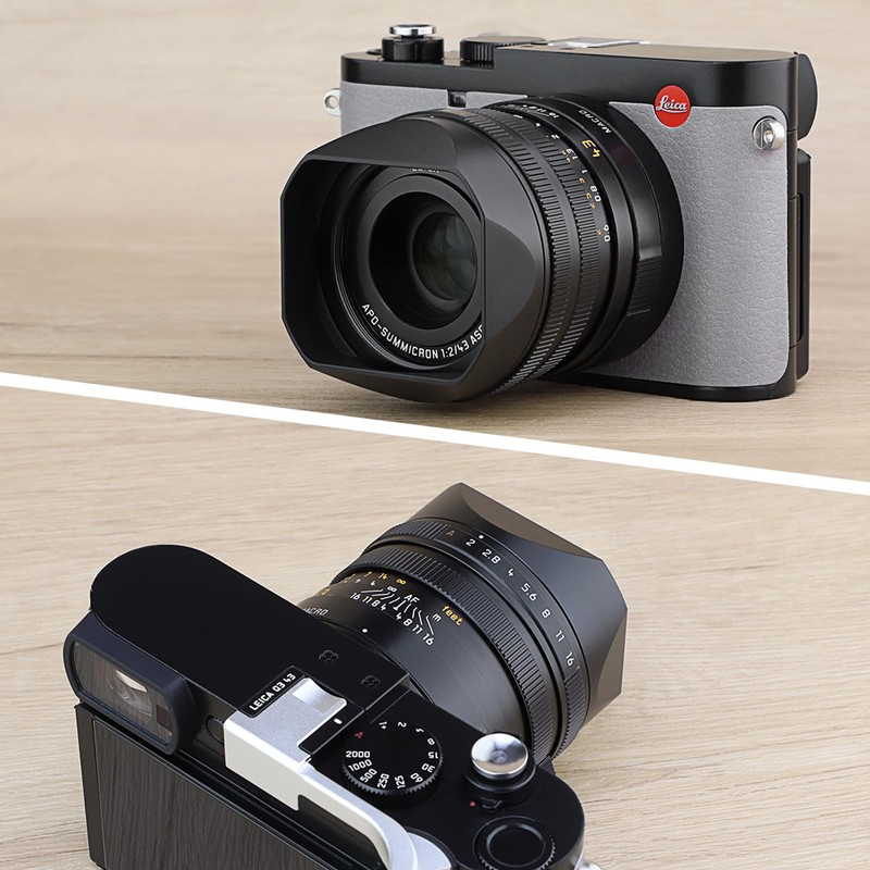 Haoge Metal Square Lens Hood for Leica Q3 Q3-43 Camera