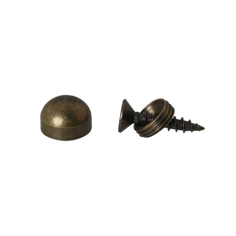 DGBRSM 8pcs Pure Brass Decorative Screws with Caps Used as