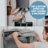 CleverMade Hanging Laundry Hamper Bag with Over the Door Hooks;