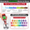 UIUZMAR pH Meter Water, pH EC Meter Grow for Hydroponics,
