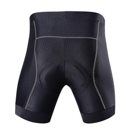 Souke Sports Pantalones cortos de ciclismo para hombre, acolchados 4D, con forro para bicicleta, MTB, con agarres antideslizantes para las piernas (gris, S)
