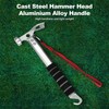 LATTHANT Aluminum Camping Hammer, 3-in-1 Functional Tent Stake Hammer with