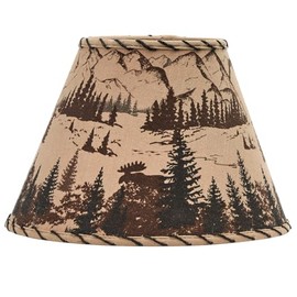 BLACK FOREST DECOR Mountainside Moose Lampshade - 10 Inch