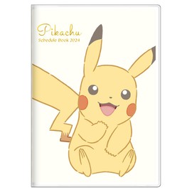 Sunstar Stationery Pocket Monster 2024 Monthly Notebook, B6, Pikachu S2957124