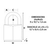 Master Lock 9150EURDLJ Aluminium Padlock Long Shackle