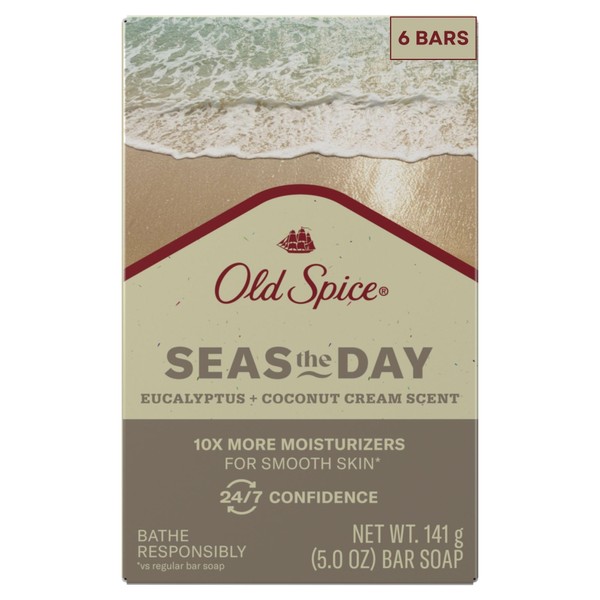 Old Spice Premium Bar Soap, Seas The Day Eucalyptus and