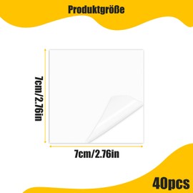 Snyvpra 40 Stück Pool Flicken Unterwasser, Selbstklebende Reparaturflicken Pool für Schwimmbecken, PVC Pool Reparaturset, Pool Flicken für Wasserbett Schwimmbäder Aufblasbares Boot (Rechteck)