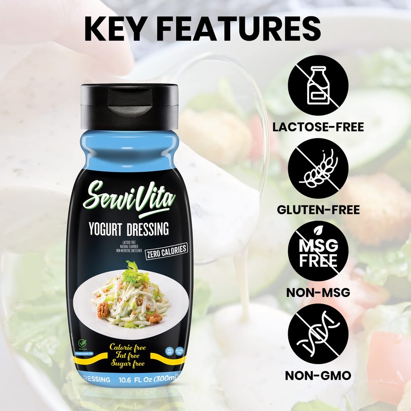 Sugar Free YOGURT Dressing Zero Calories, Sugar-Free, Gluten-Free, Non-GMO Yogurt