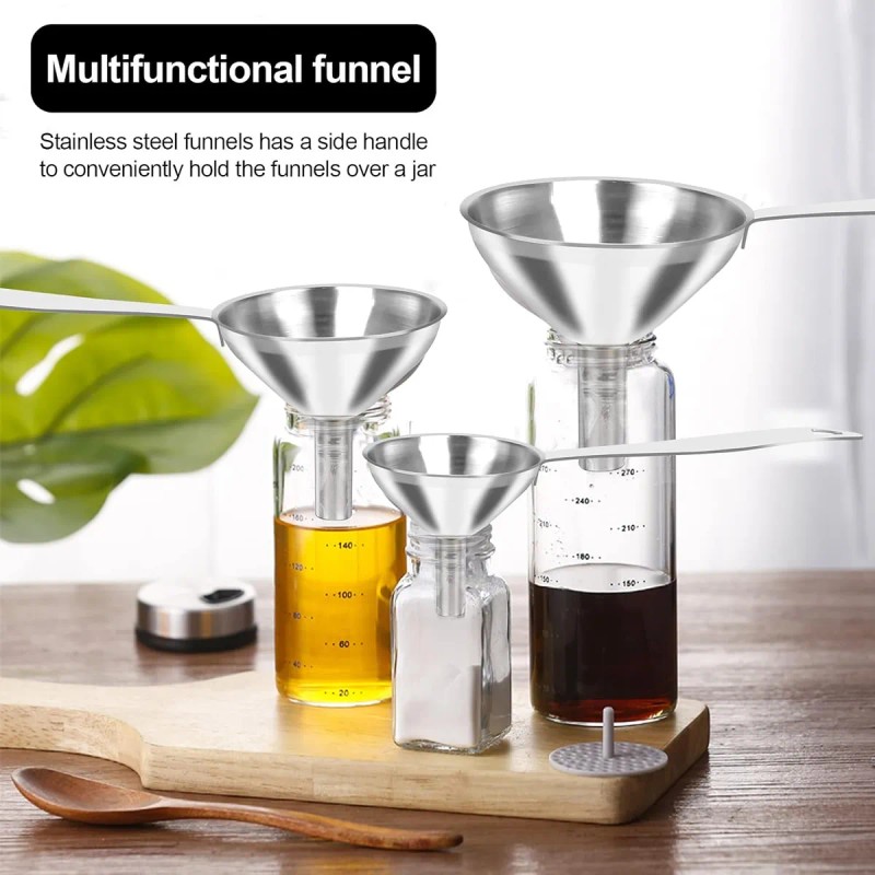 Mini Embudos De Cocina Para Llenar Botellas, Acero Inoxidabl Steel