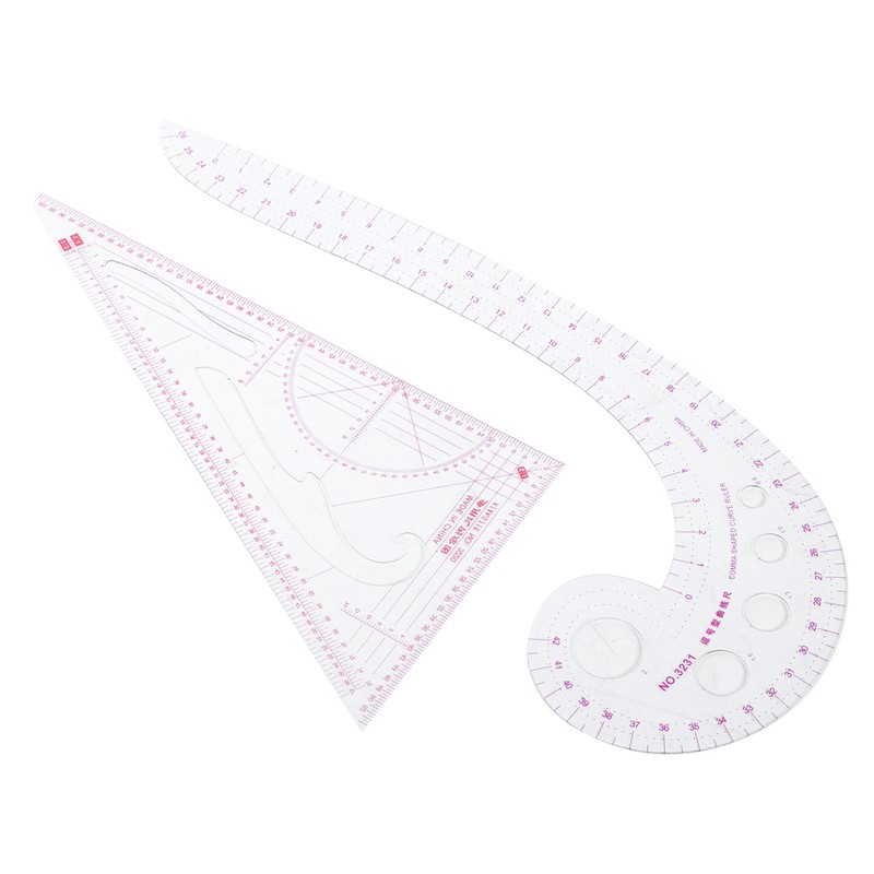 9Pcs/Set Sewing Ruler Set Multifunctional Curve Stick Tailor Measuring Accessories