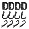 DraCra 12 Pack Tactical Gear Clips Lightweight Nylon D-Ring Locking