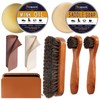 Nuroon 8 Pieces Shoe Polish Kit, 3.5oz Saddle Soap for