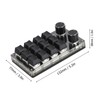 Programmable Macro Keyboard 2 Knobs Blue Switch Black 12 Keys