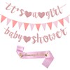 Pink Baby Shower Banner, Baby Shower Decorations Girl, It's A