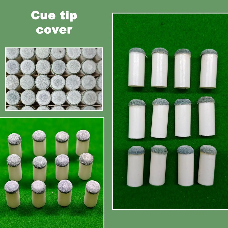 RLMVGBX Pool Cue Tips, 10PCS Snooker Cue Tip, 12mm Pool