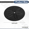 Ice Auger Drill Adapter with 9" Stopper Disc (Black) &